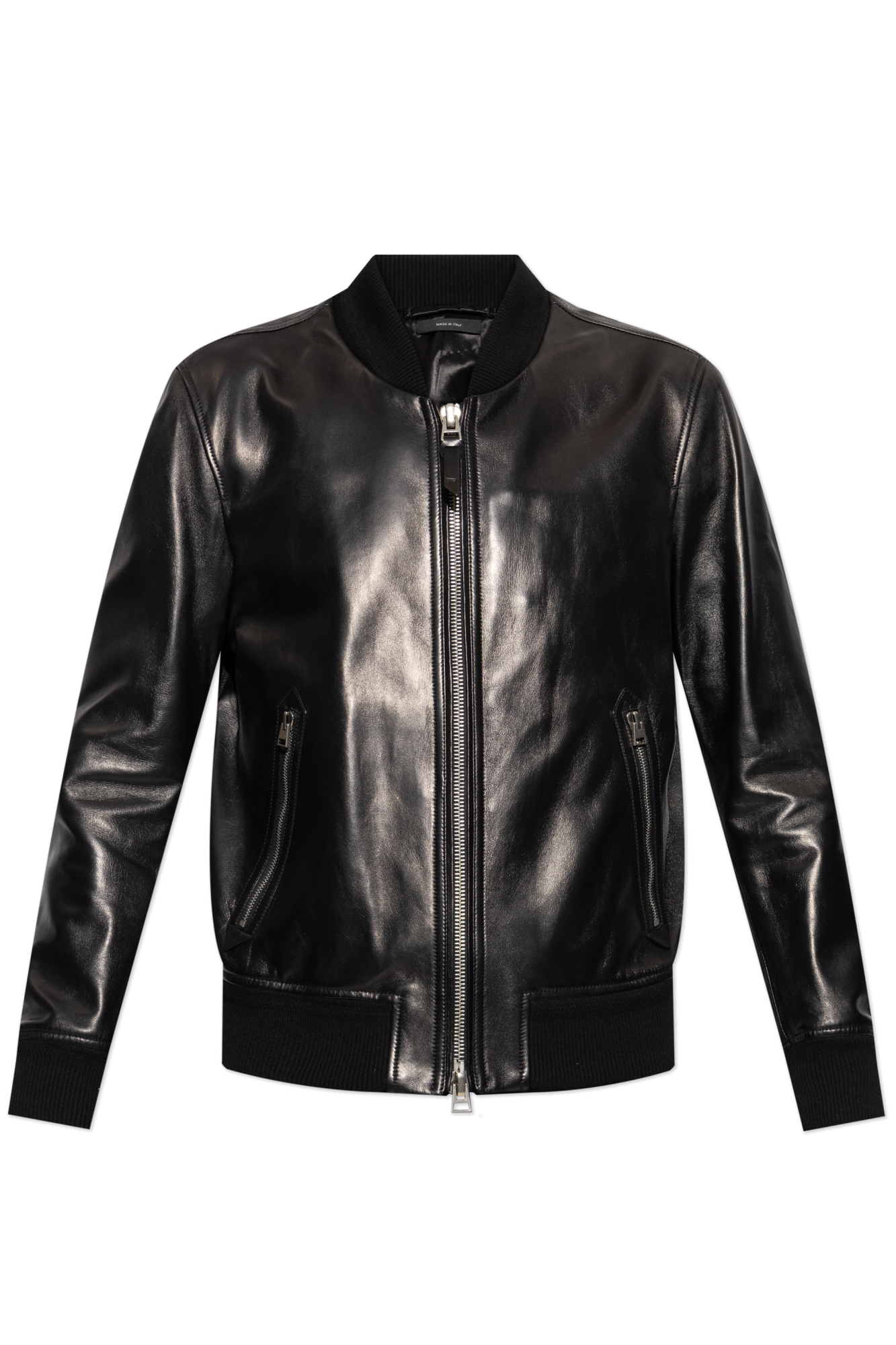 TOMFORD｜JACKETS (OBS025 FMC097S24 LB999) TOM FORD Leather Biker Jacket | Black | FARFETCH CA